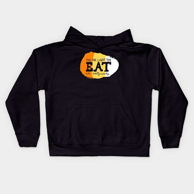 You are what you eat Kids Hoodie by Steph Calvert Art